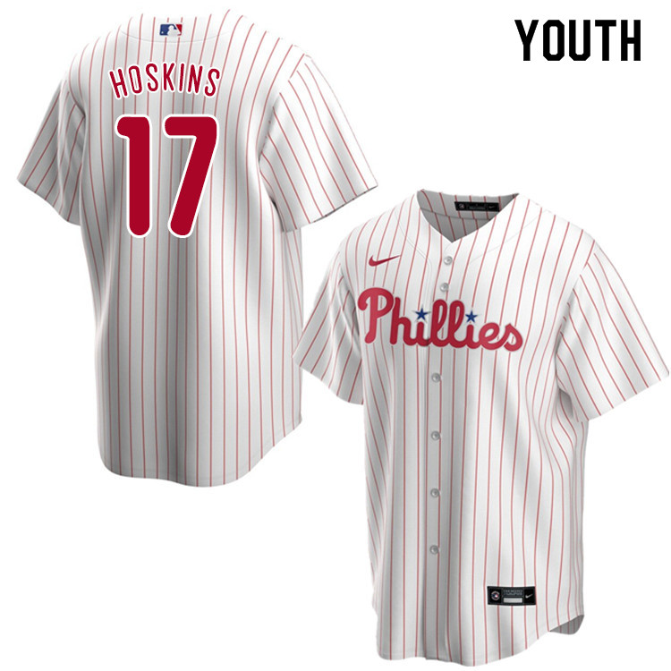 Nike Youth #17 Rhys Hoskins Philadelphia Phillies Baseball Jerseys Sale-White